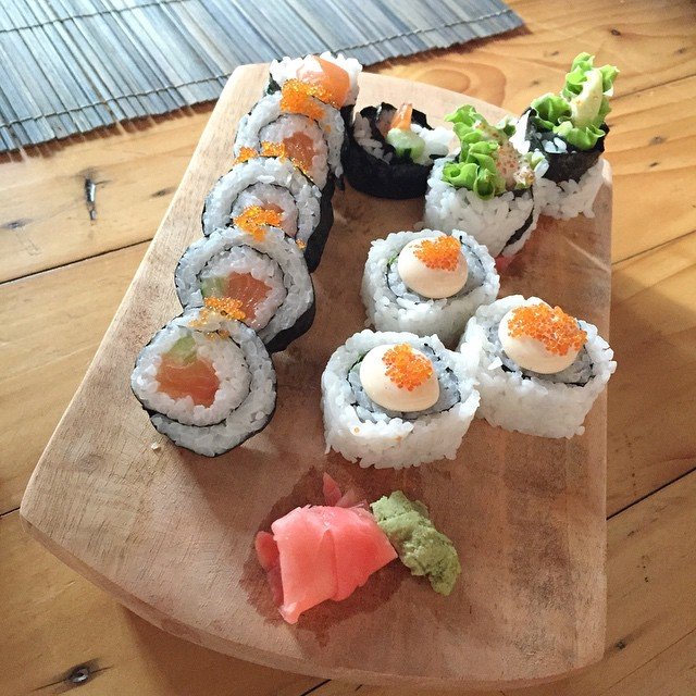 Tadaaaa sushi made by me.. 😁😁